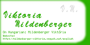 viktoria mildenberger business card